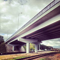 Bridge over the railway